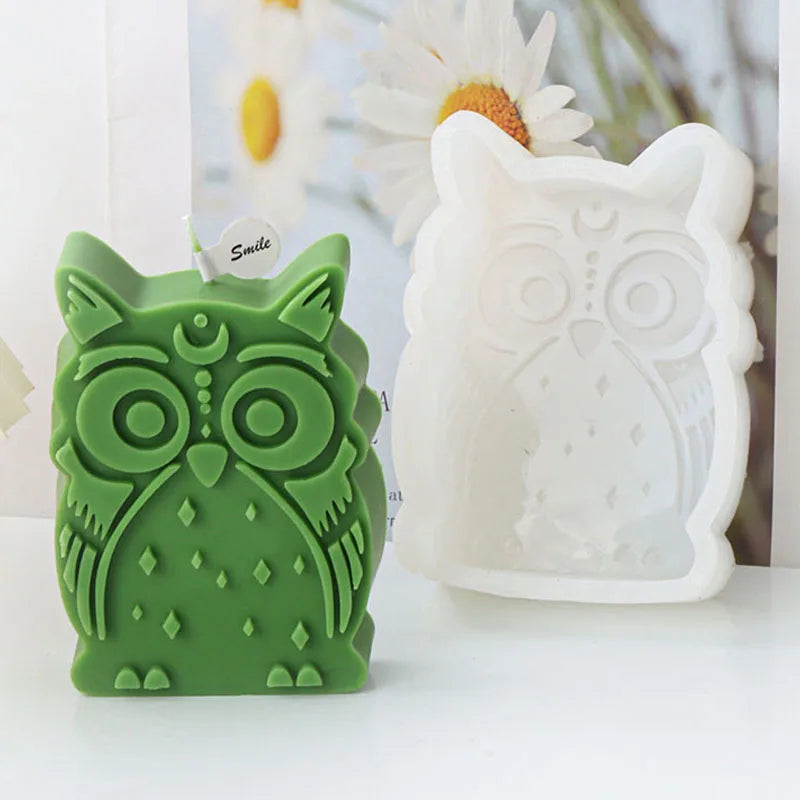 Cartoon Owl Silicone Candle Mold