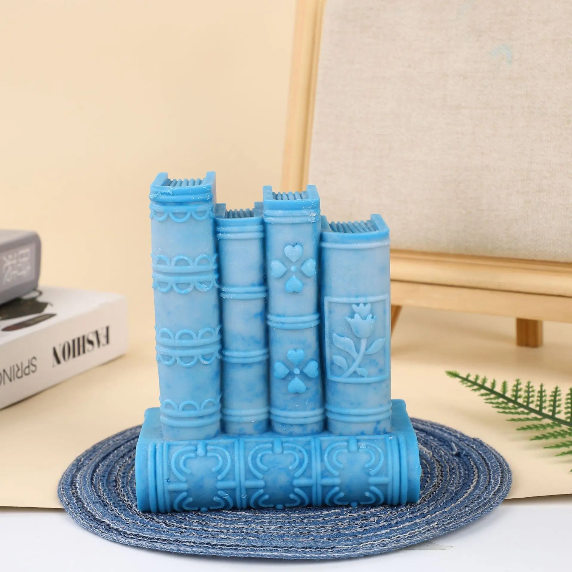 Bookstack Slicone Candle Mold