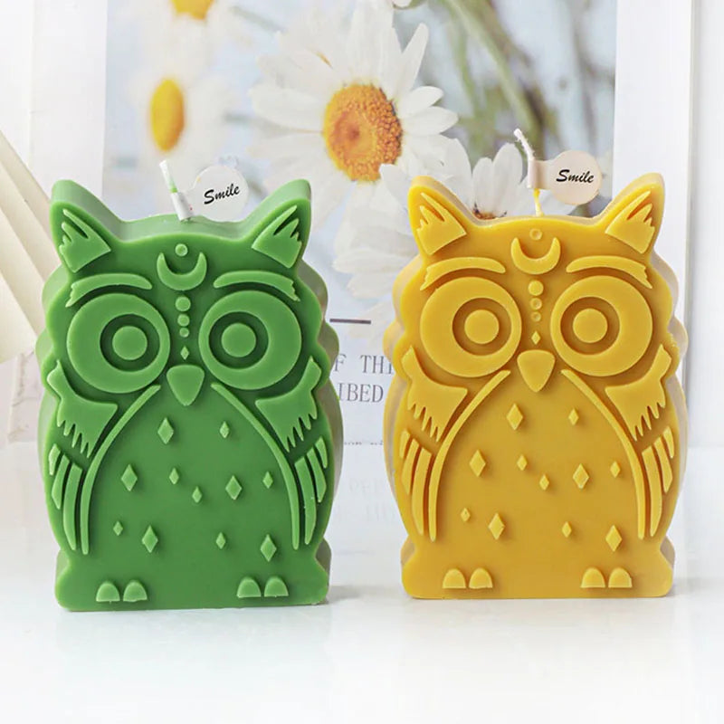 Cartoon Owl Silicone Candle Mold