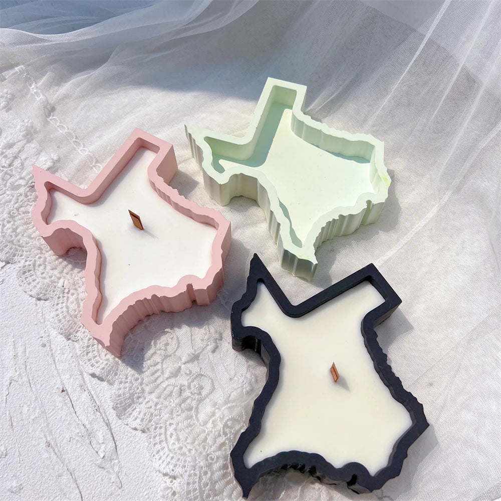 Map Candle Holder Silicone Mold