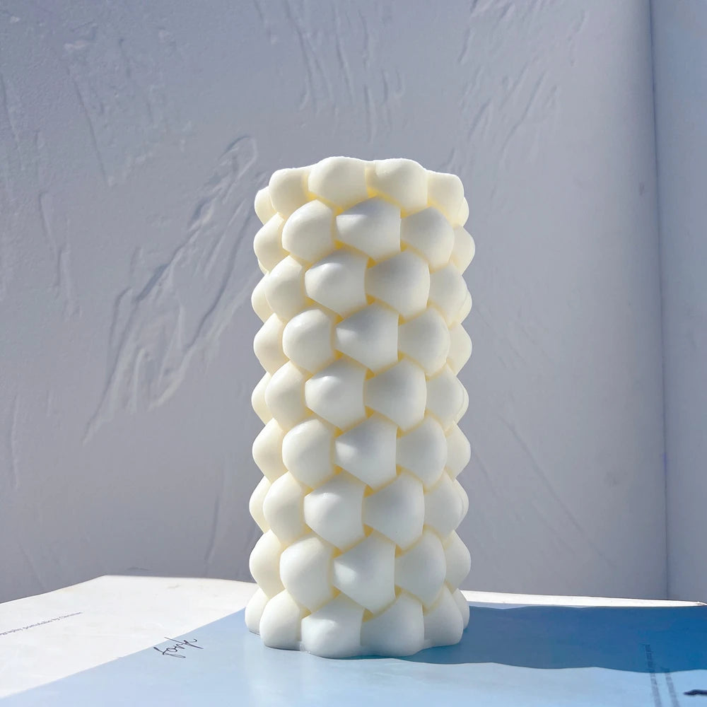 Aesthetic Bubble Pillar Candle Mold