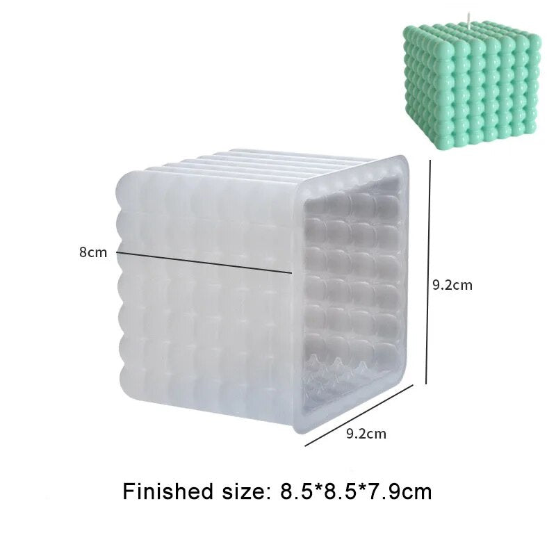 Multi Size Bubble Cube Candle Mold