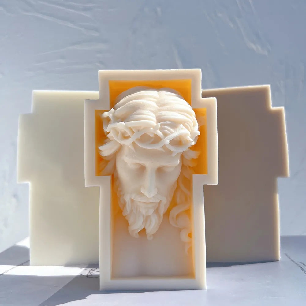 Jesus Cross Candle Silicone Mold