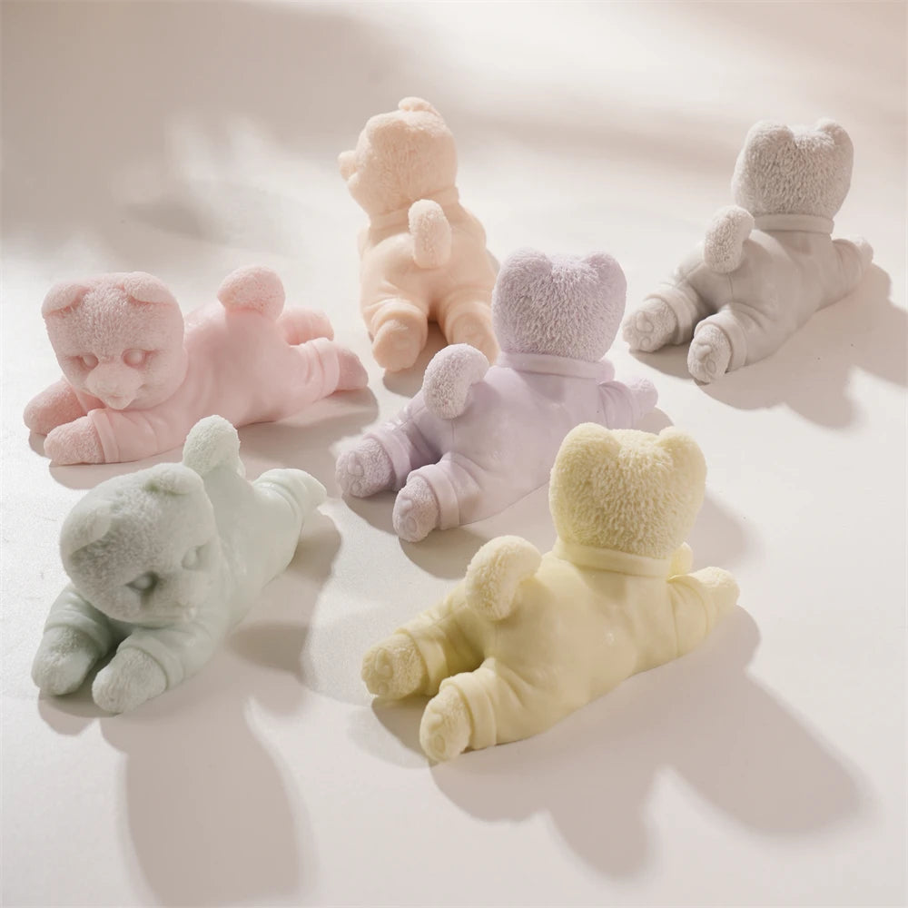 Cute Puppy Silicone Candle Mold