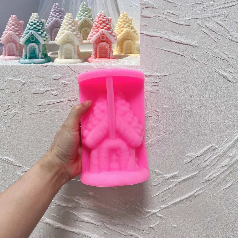 Pinecone Fairy Cottage Candle Mold – 2 Designs