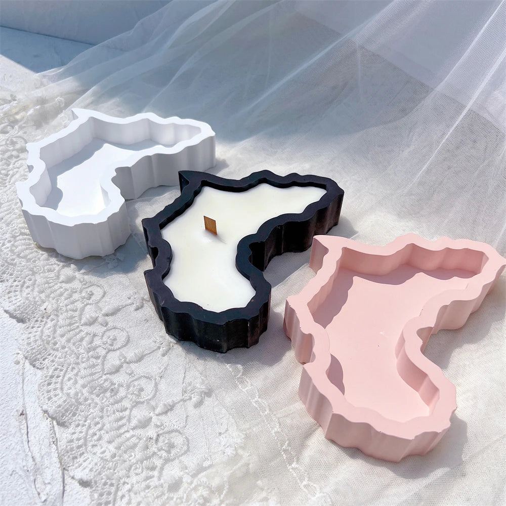 Map Candle Holder Silicone Mold