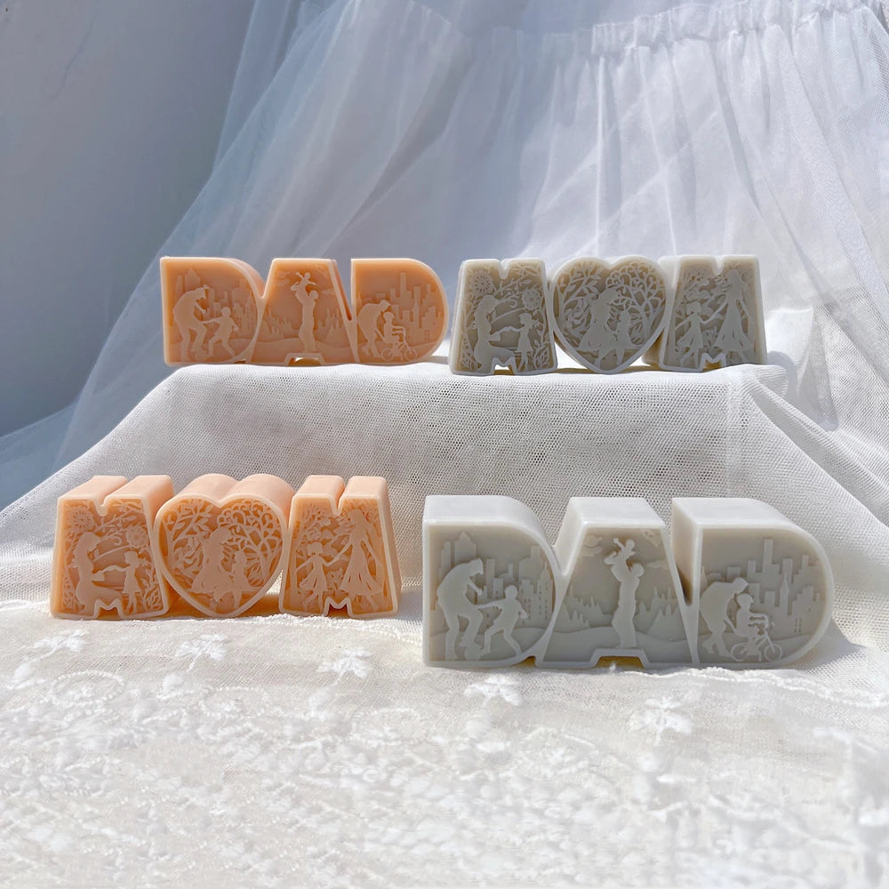 DAD & MOM Candle Mold