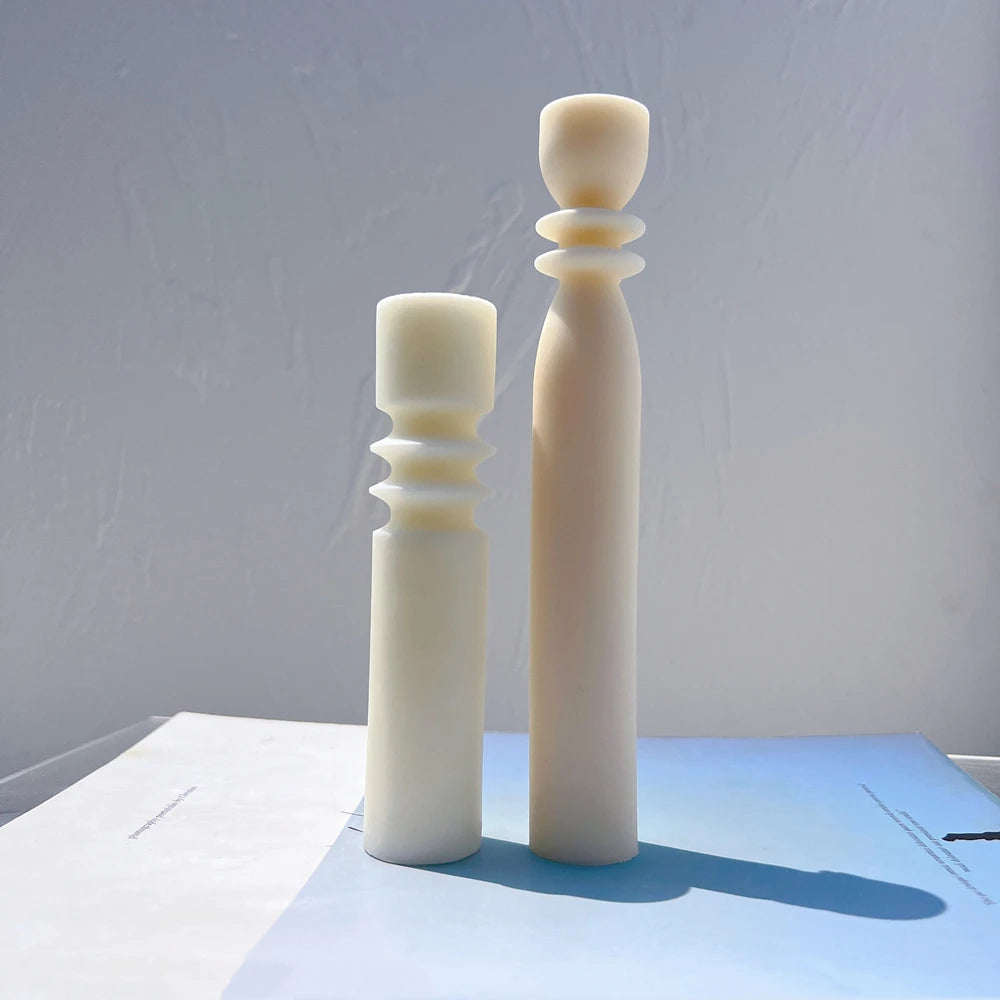 3 Shapes Taper Candle Mold