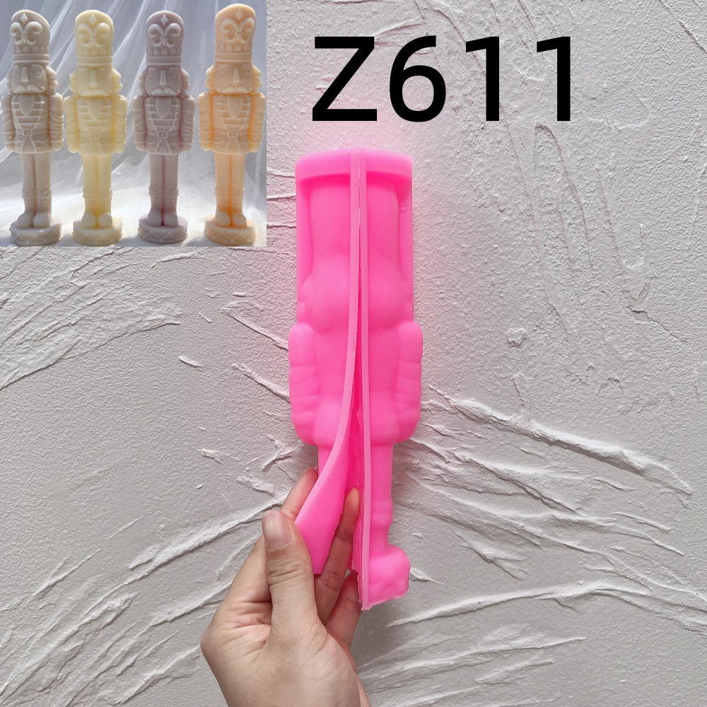 Classic Soldier Nutcracker Silicone Candle Mold