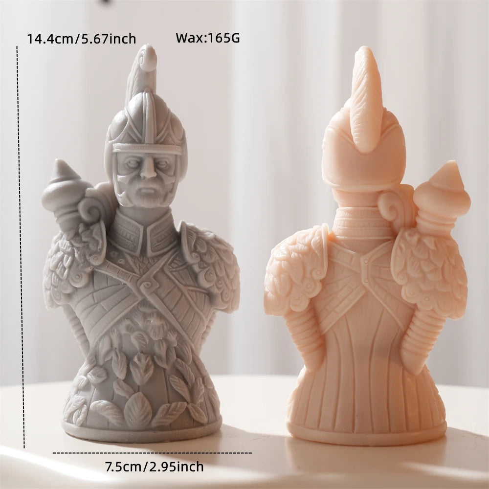 3D Chess Piece Silicone Candle Molds