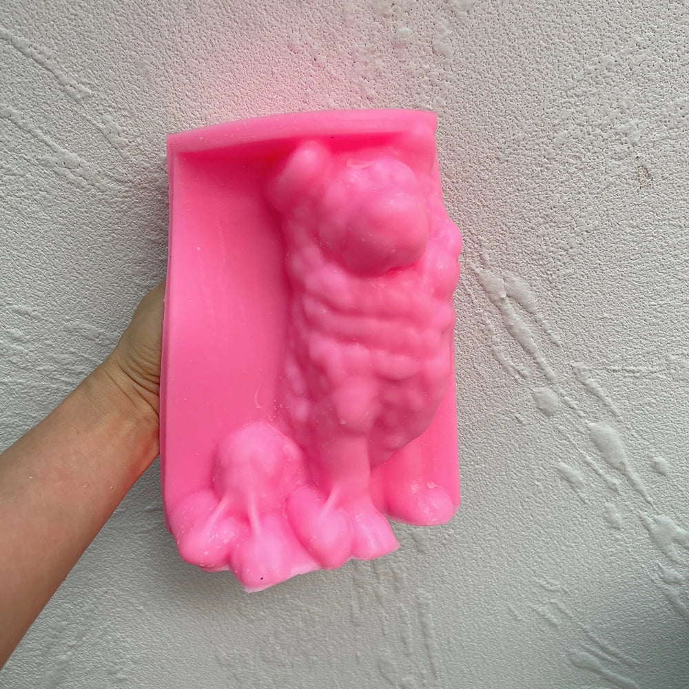 Border Collie Candle Mold Silicone