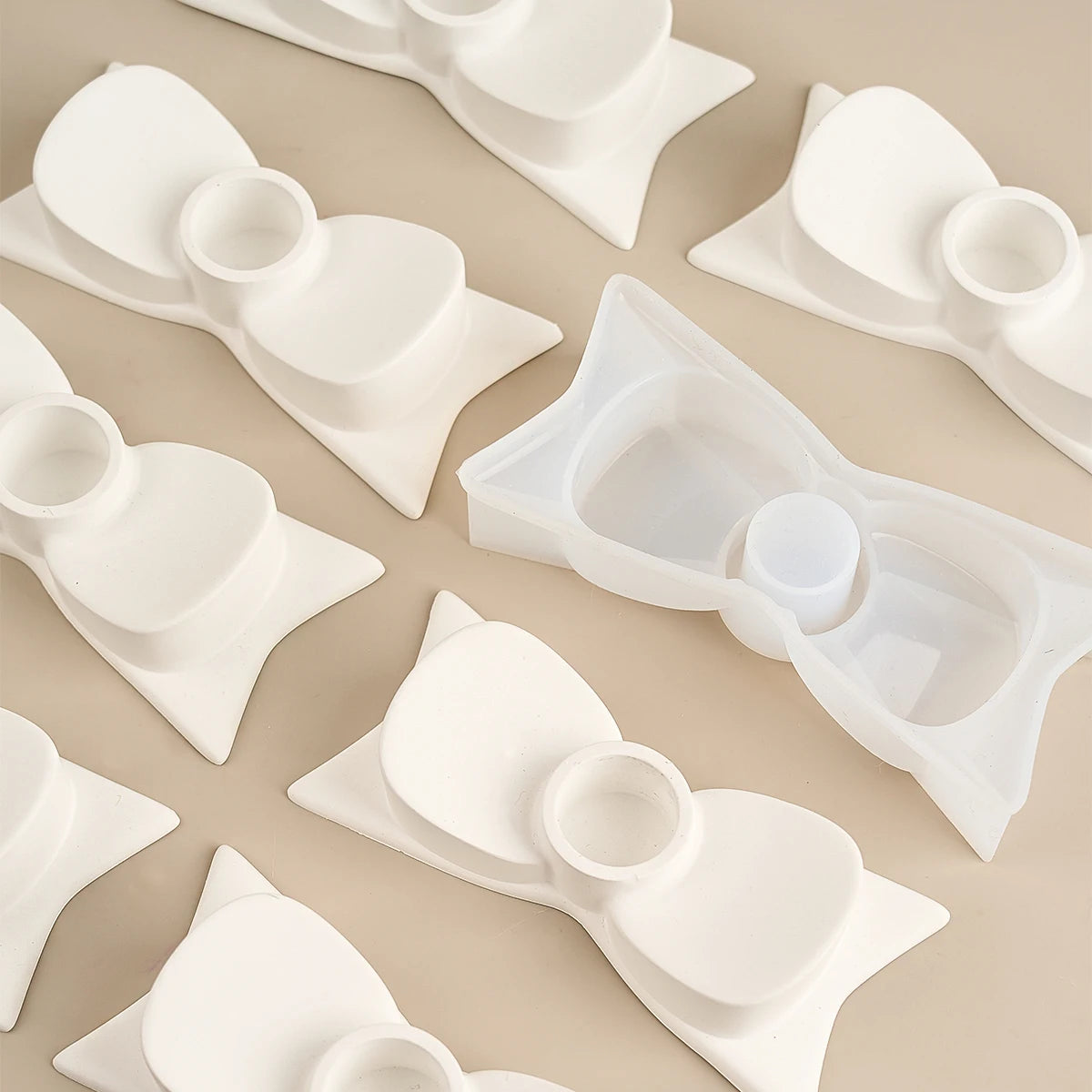 Bow Candle Holder Silicone Mold