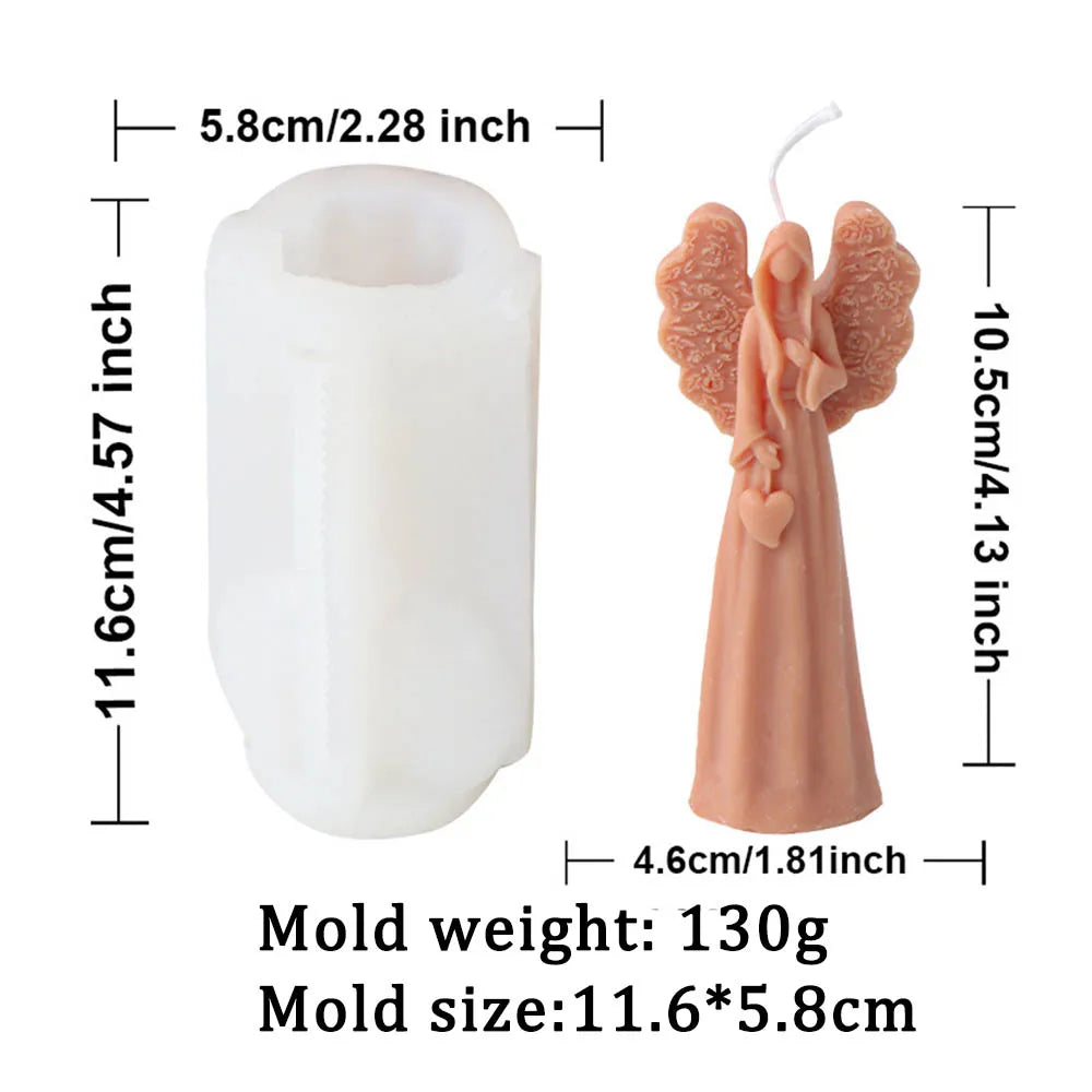 3D Angel Girls Candle Silicone Candle Mold