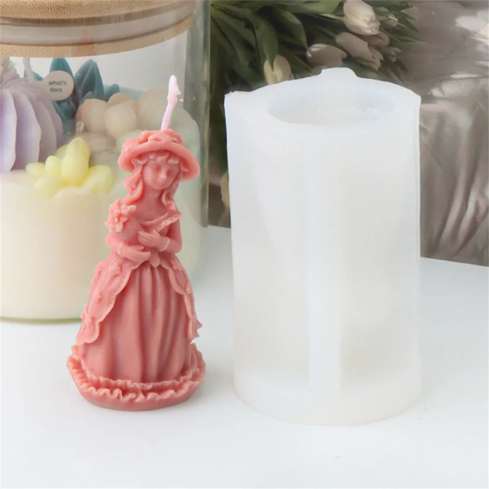 3D Angel Girls Candle Silicone Candle Mold