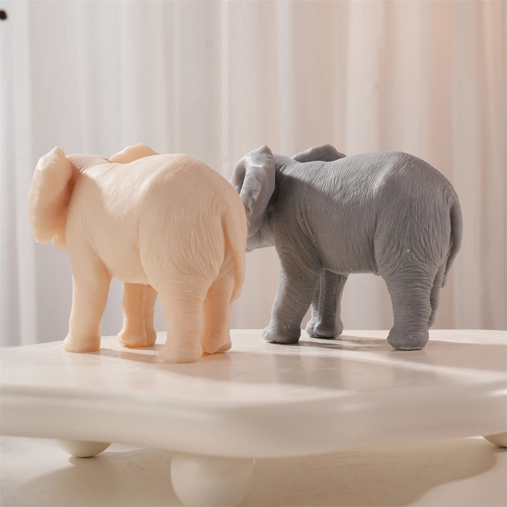 Walking Elephant Candle Mold