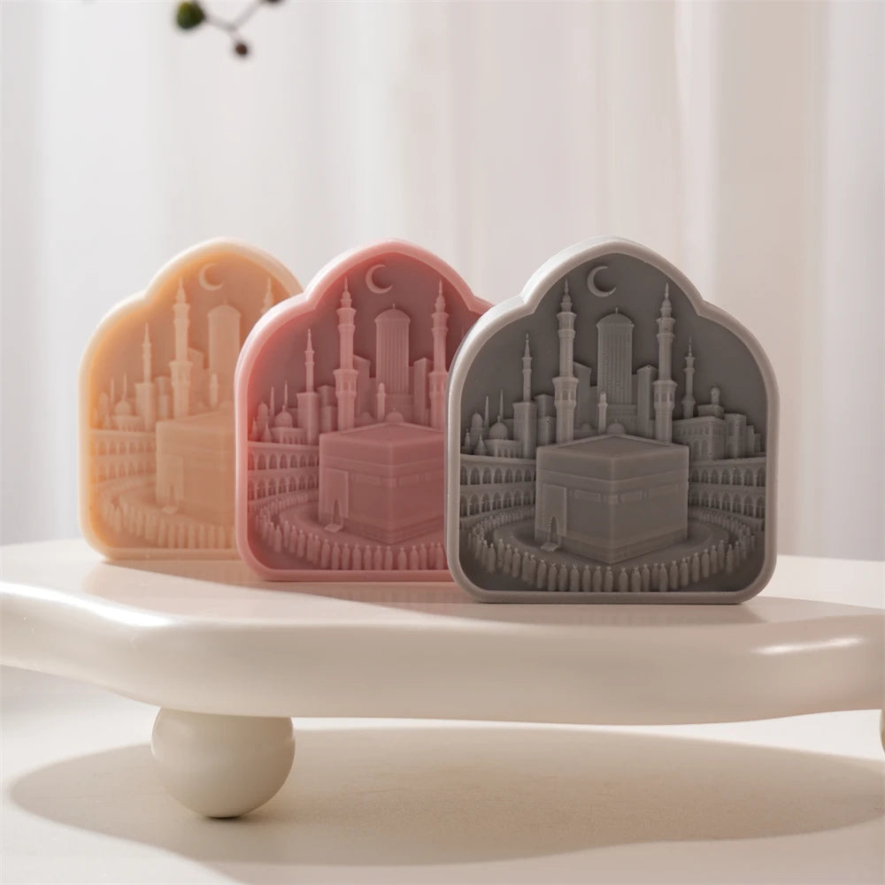 Kaaba Ramadan Decor Silicone Candle Mold for Eid Gifts