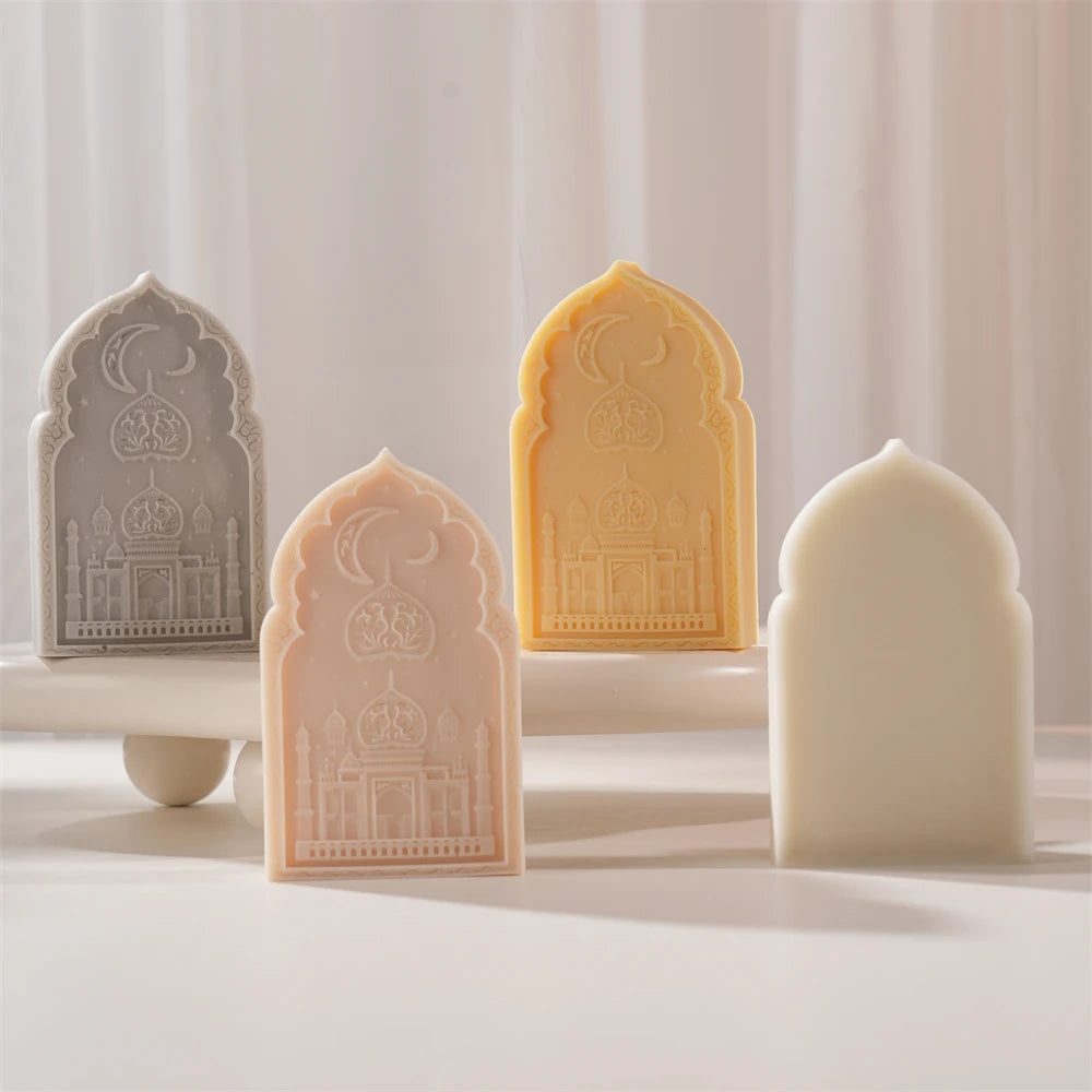 Mubarak Ramadan Candle Mold – Arch Door Silicone Mold