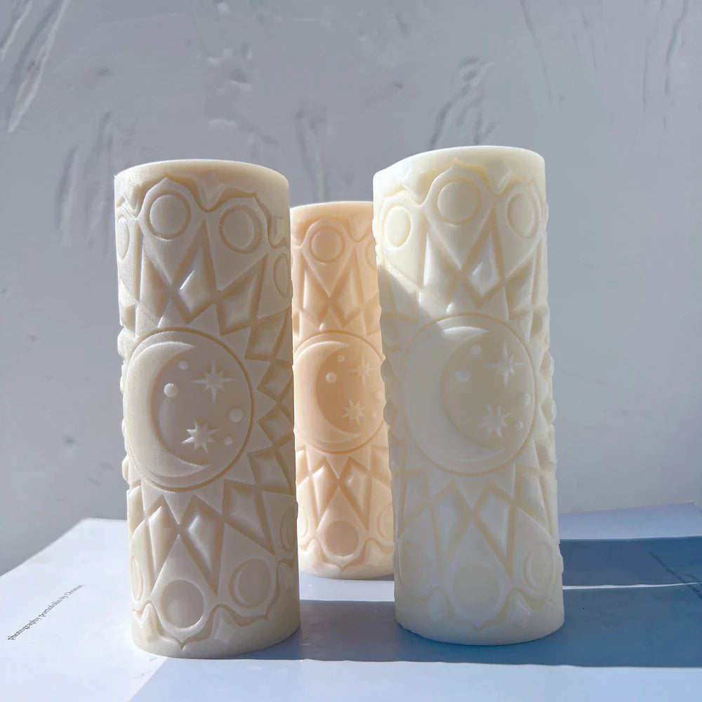 Moon Mandala Silicone Candle Mold