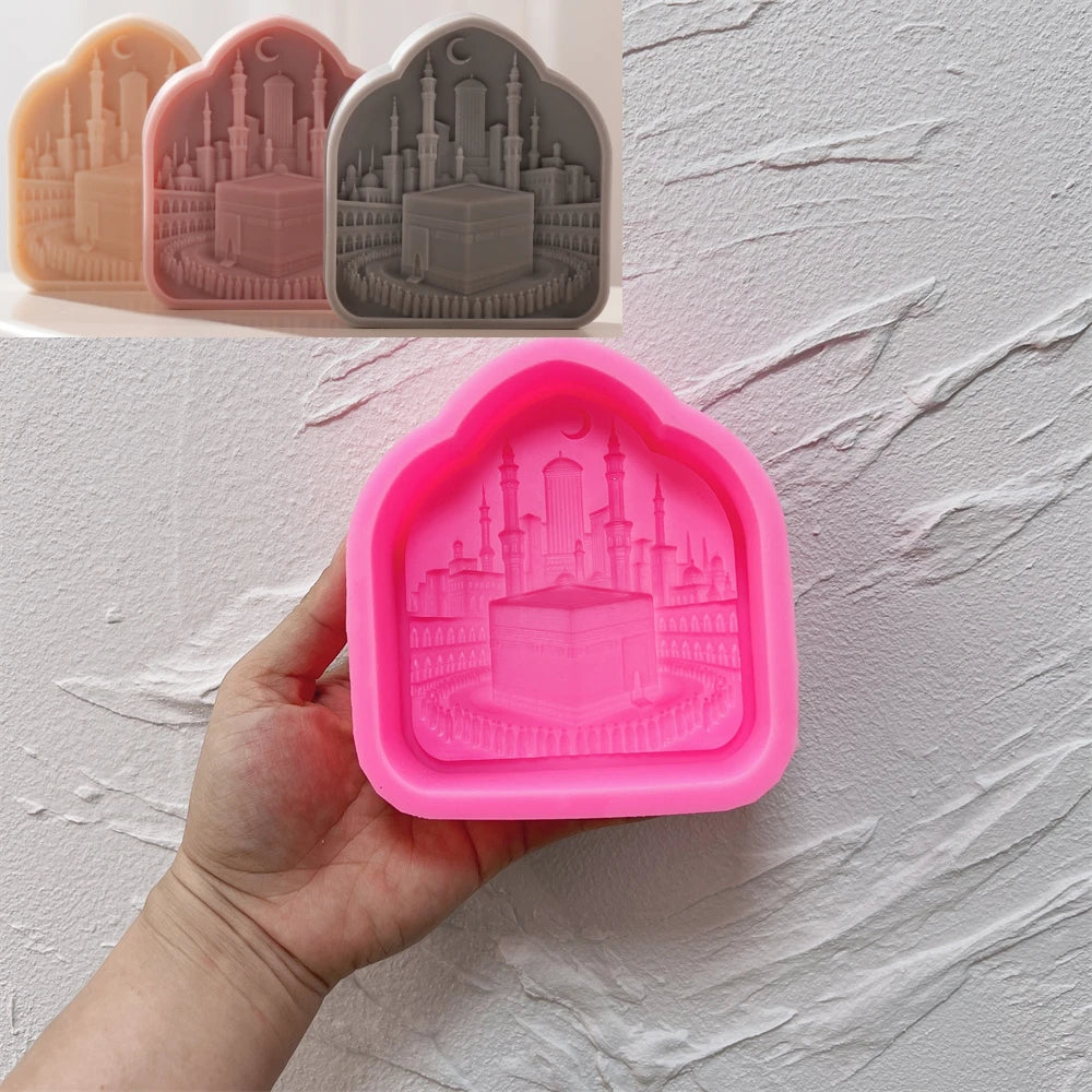 Kaaba Ramadan Decor Silicone Candle Mold for Eid Gifts