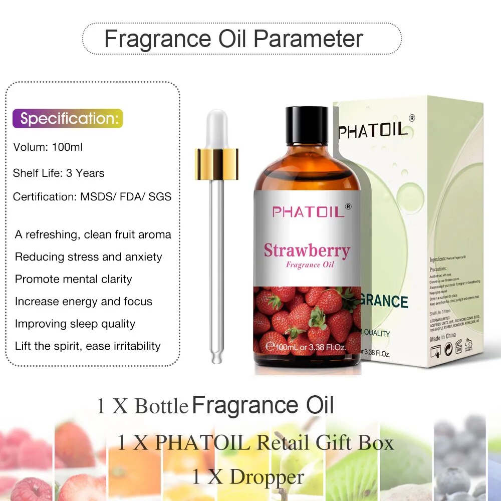 100ML Fruits Fragrance Oil for Candle Soap Making