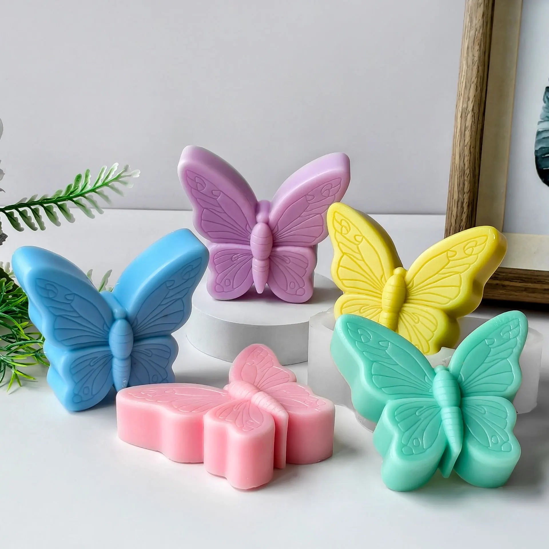 DIY Butterfly & Flower Fairy Design Scented Candle Silicone Mold