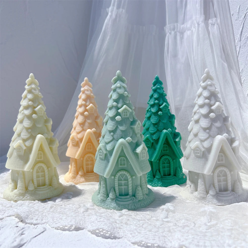 Christmas Pine Tree Silicone Candle Mold