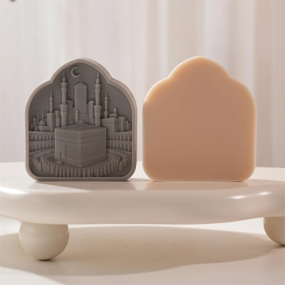 Kaaba Ramadan Decor Silicone Candle Mold for Eid Gifts