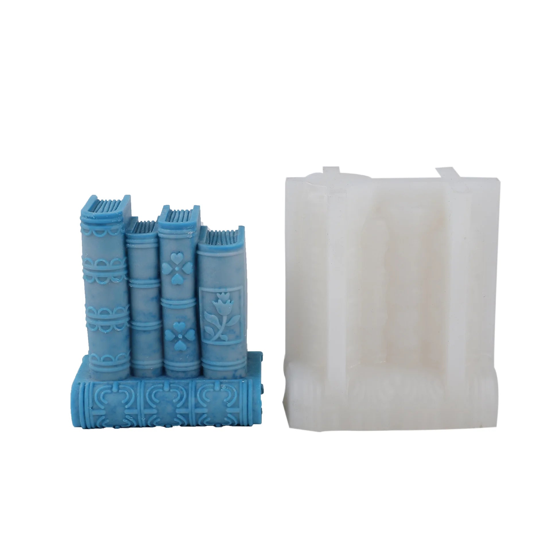 Bookstack Slicone Candle Mold