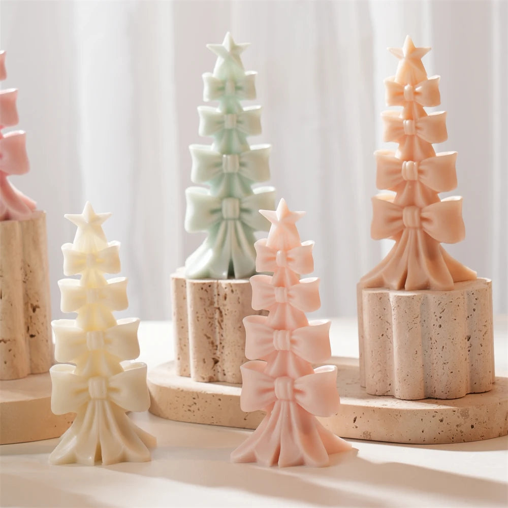 Christmas Bowknot Tree Silicone Mold