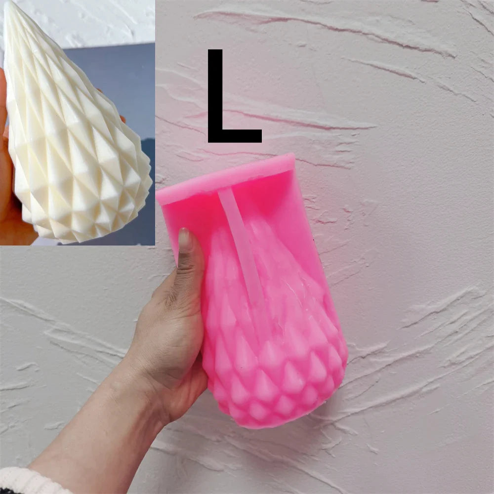 Diamond Cone Candle Mold