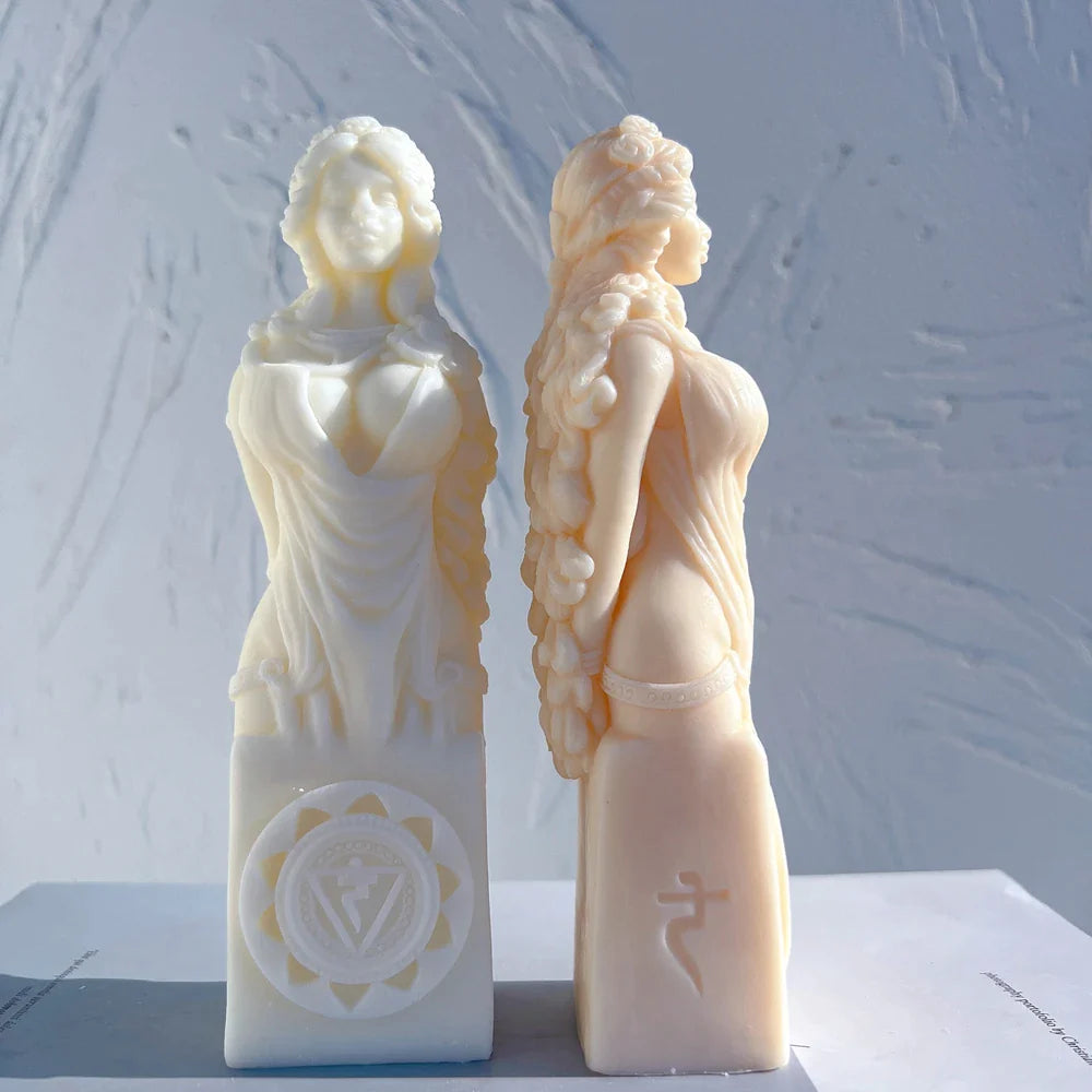 Ancient Goddess Statue Candle Mold