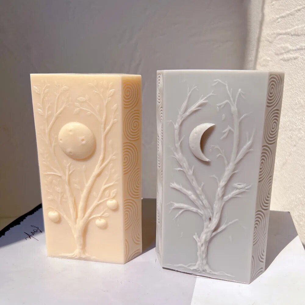 Lunar Prism Pillar Candle Mold