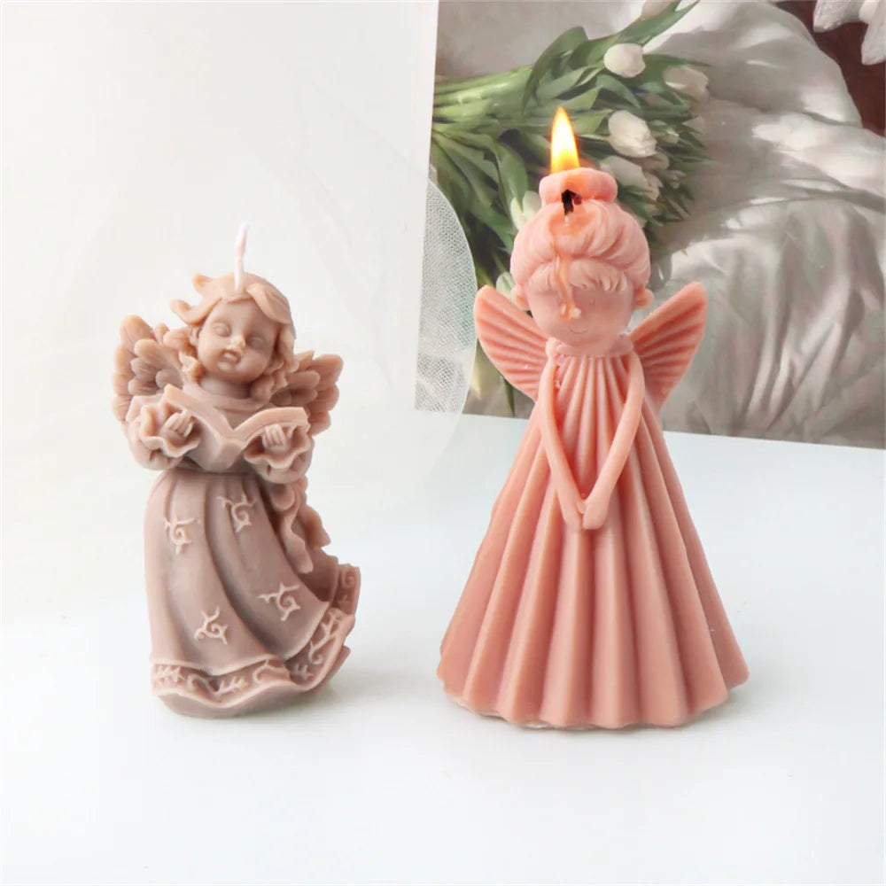 3D Angel Girls Candle Silicone Candle Mold