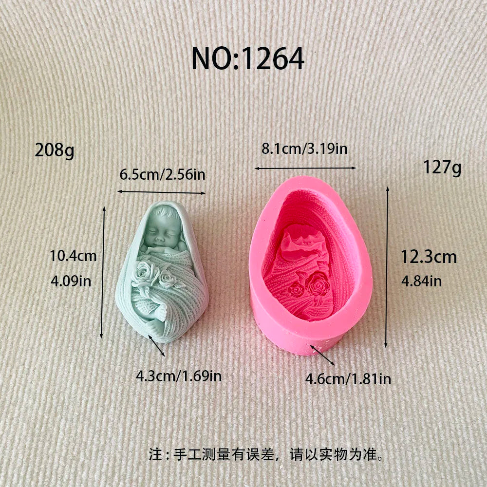 Rose Baby Silicone Mold