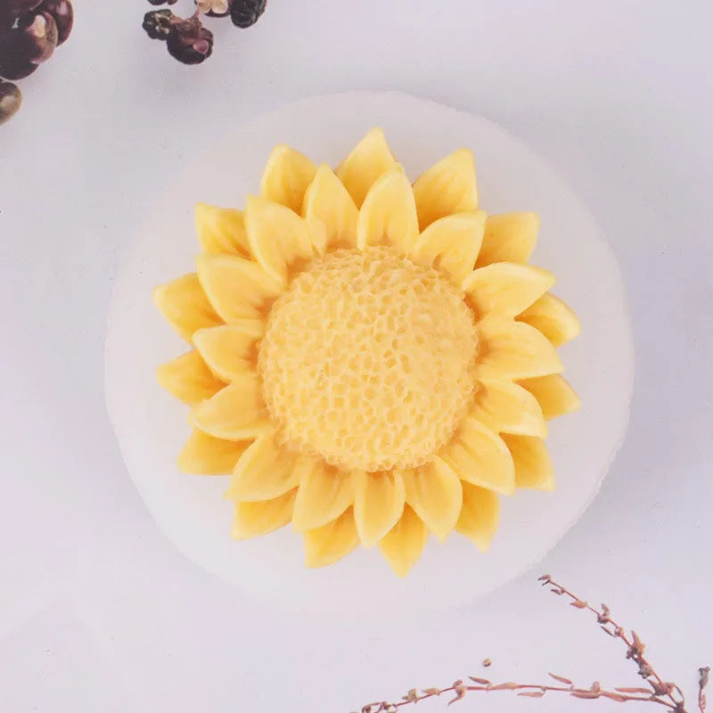 Sunflower Candle Silicone Mold