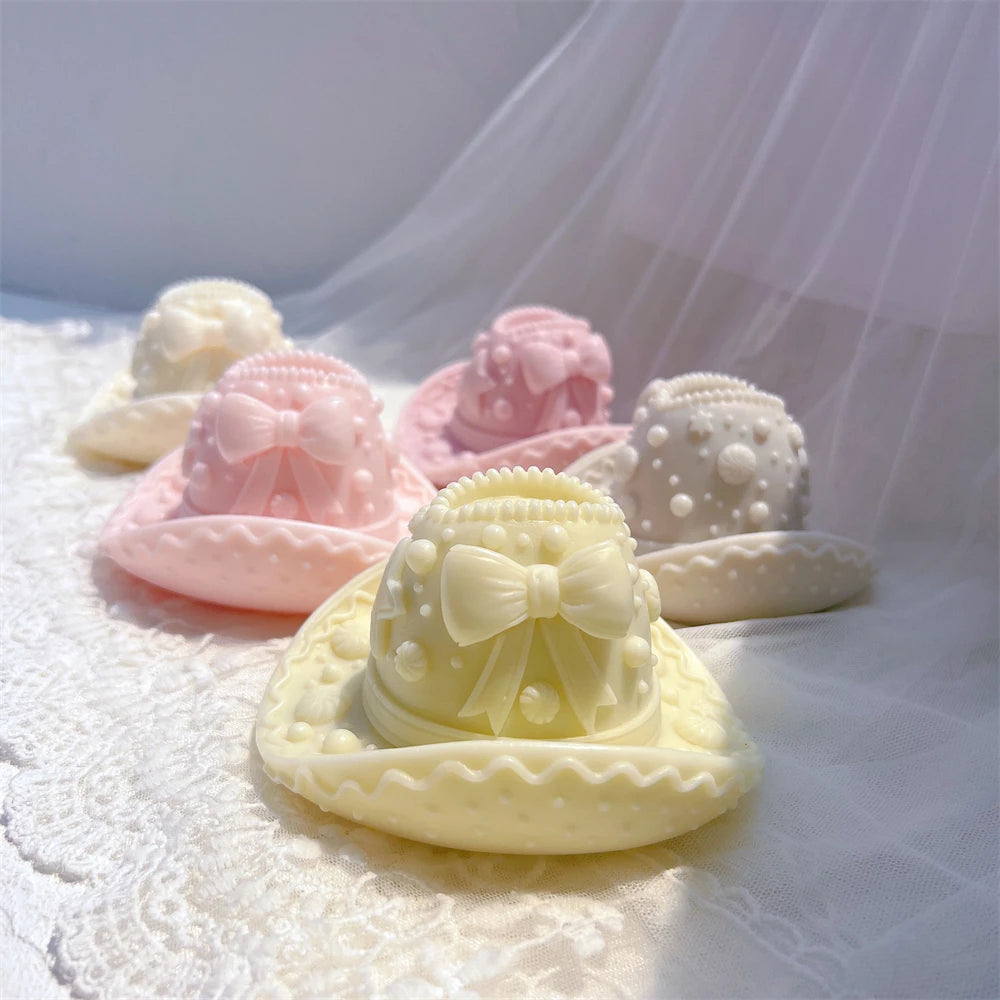 Gingerbread Cowboy Hat Candle Silicone Mold