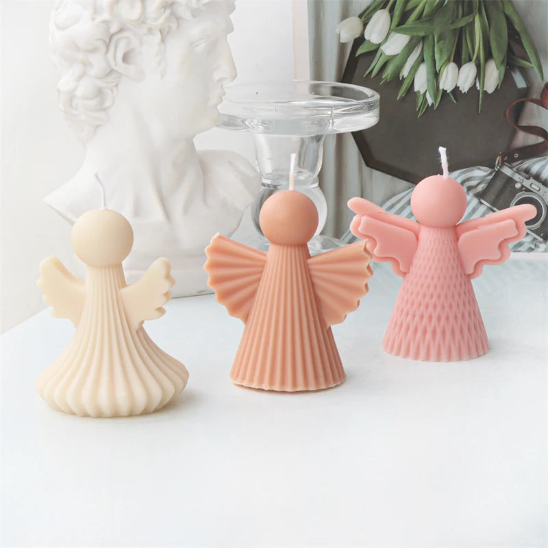 3D Angel Wings Candle Molds