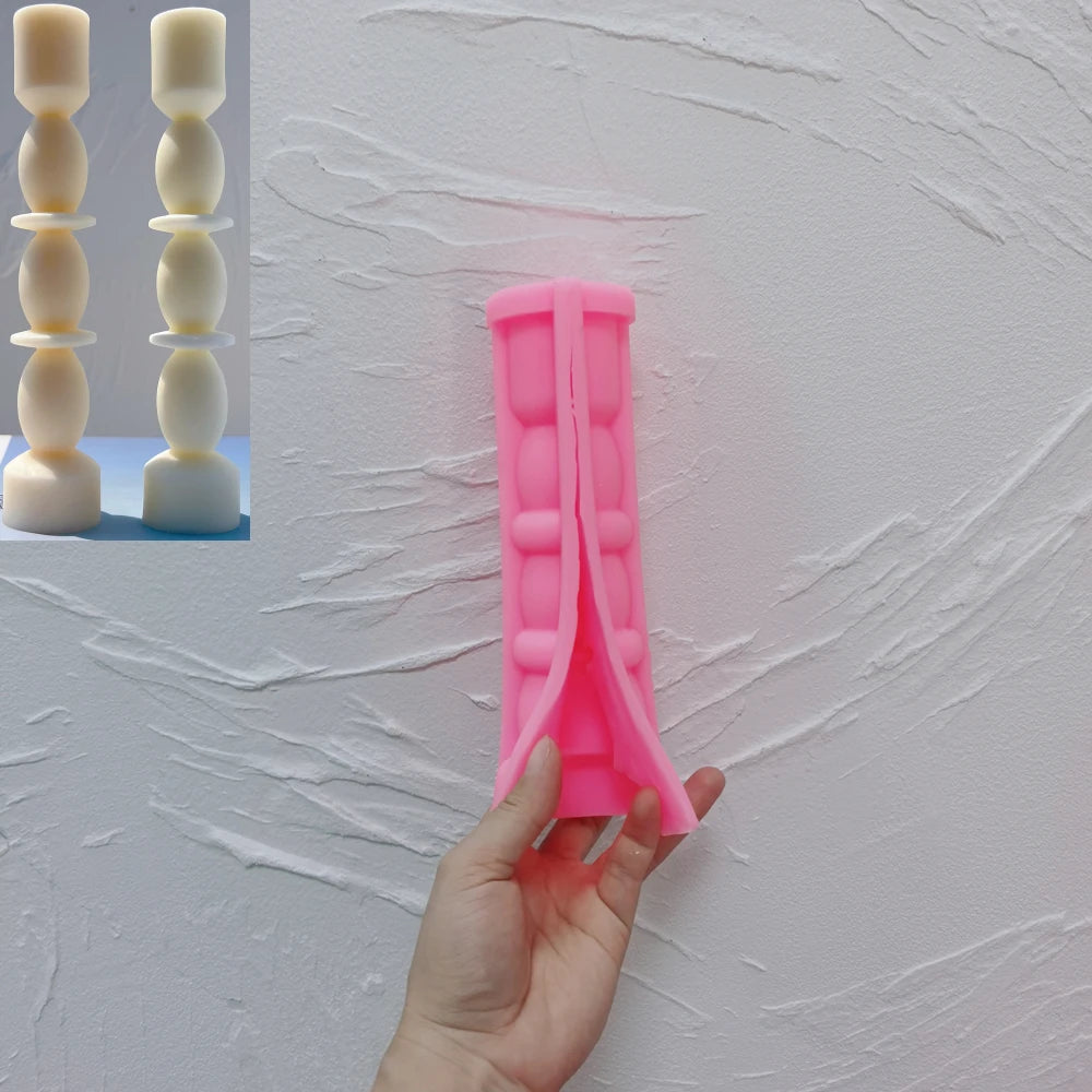 3 Shapes Taper Candle Mold