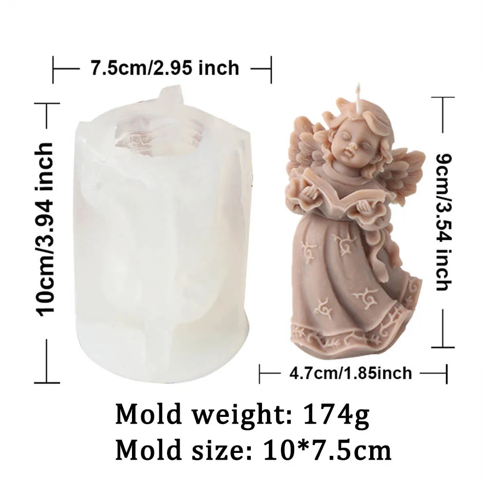 3D Angel Girls Candle Silicone Candle Mold
