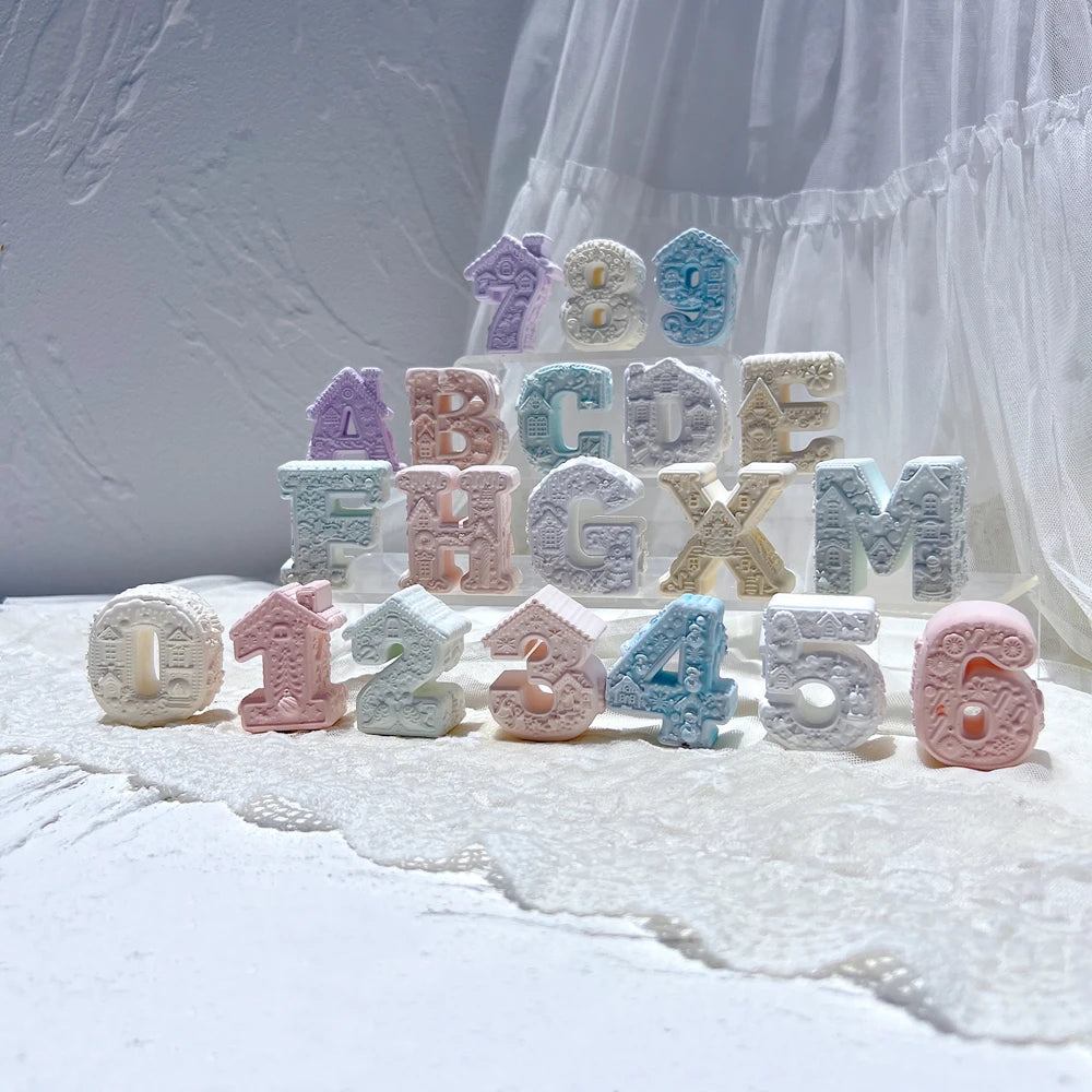 Gingerbread Alphabet & Numbers Silicone Mold