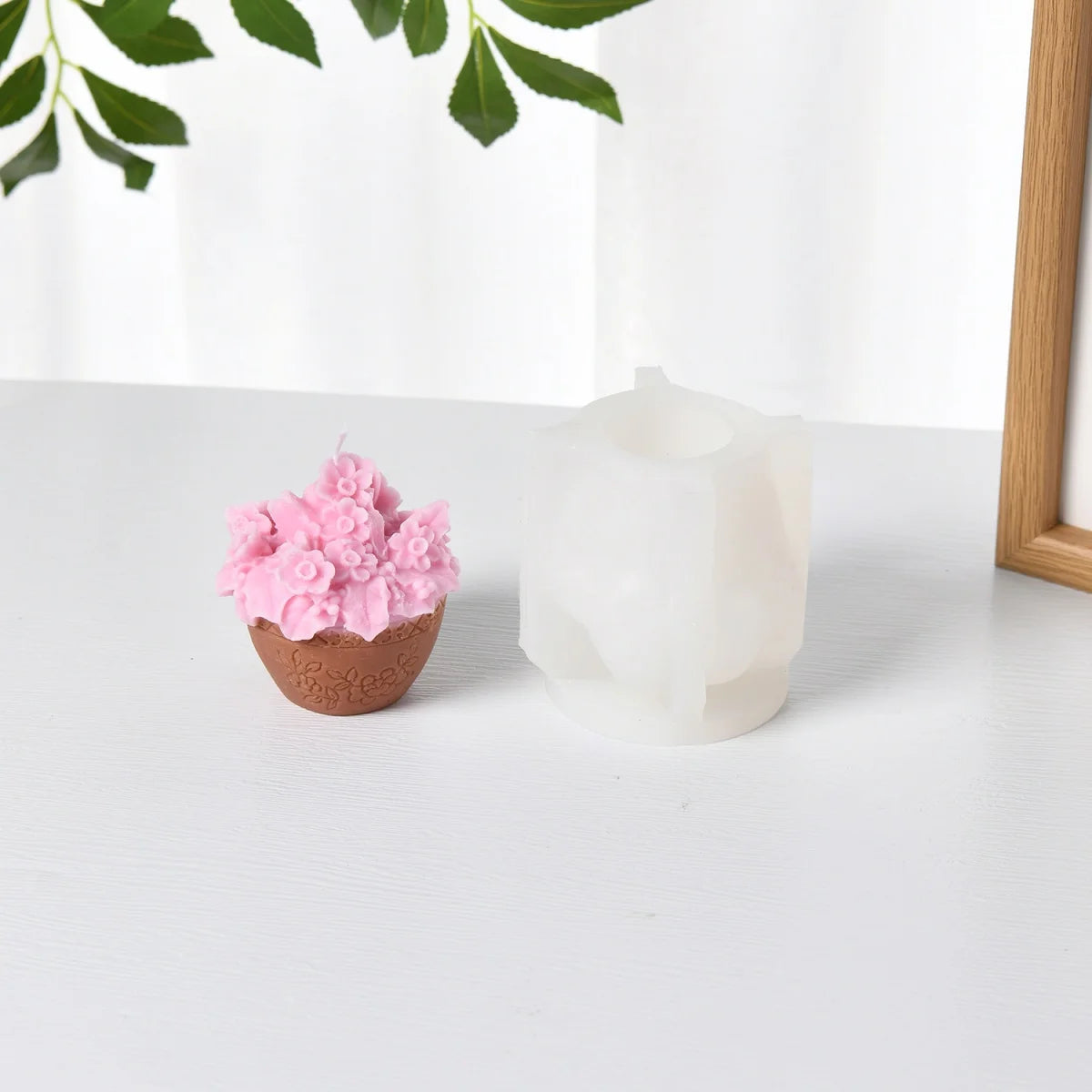 DIY Rose Flower Love Candle Mold