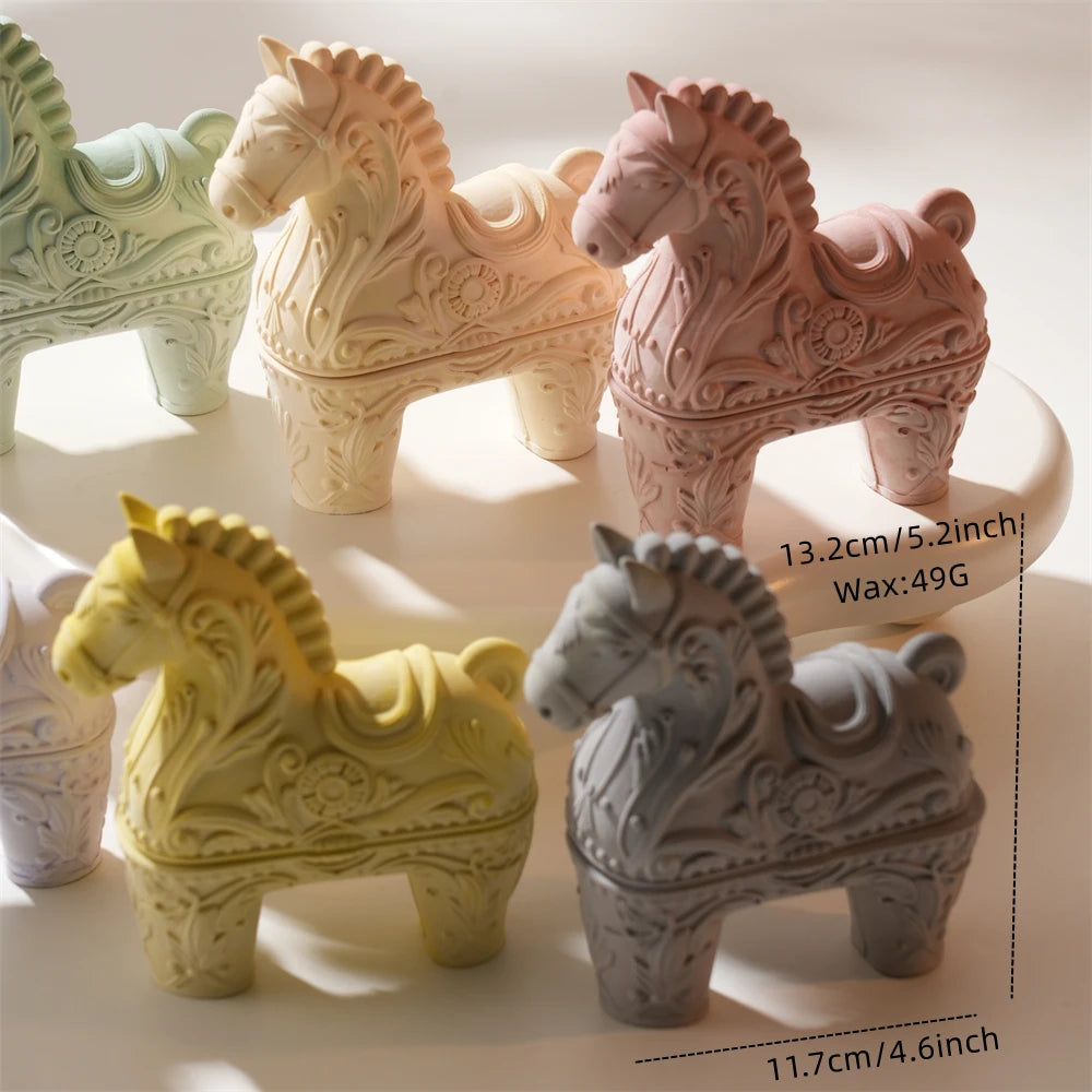 Hollow Horse Silicone Candle Mold for Vessel Holders