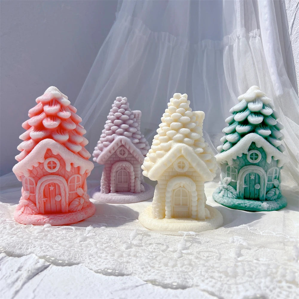Pinecone Fairy Cottage Candle Mold – 2 Designs