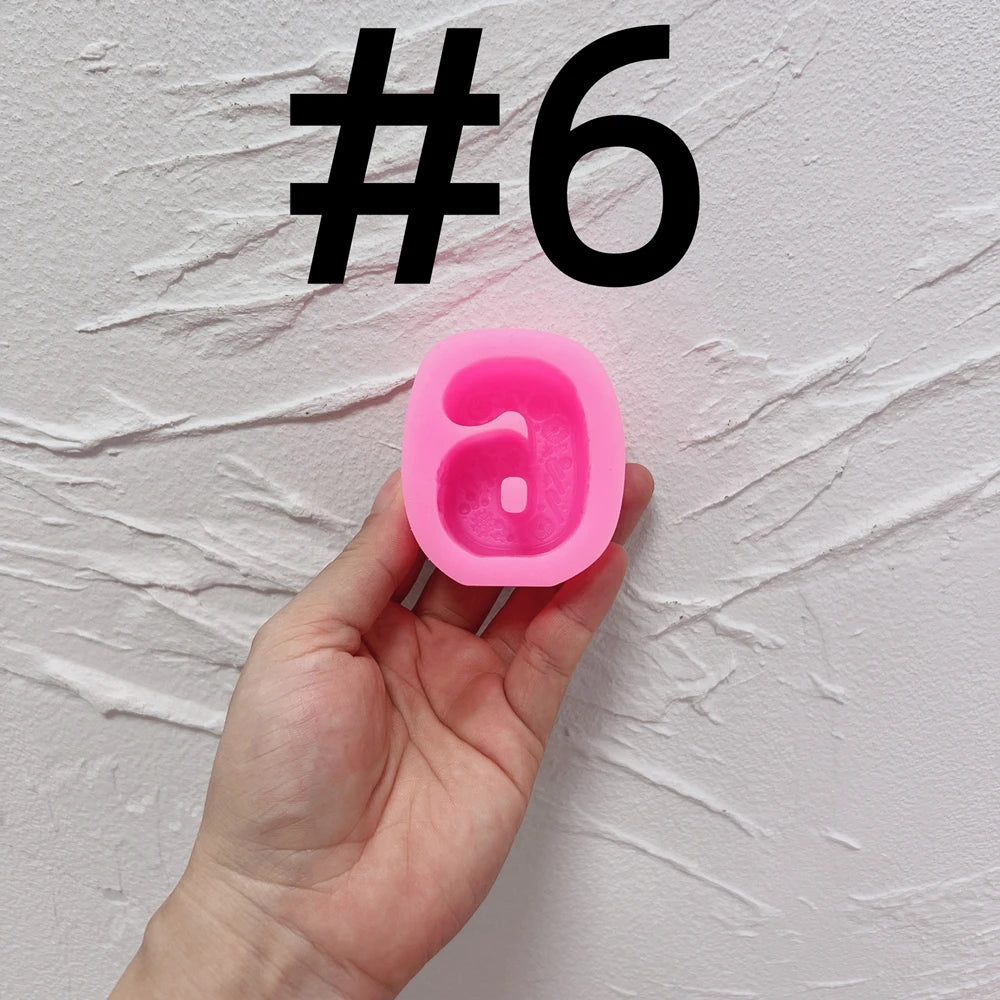 Gingerbread Alphabet & Numbers Silicone Mold