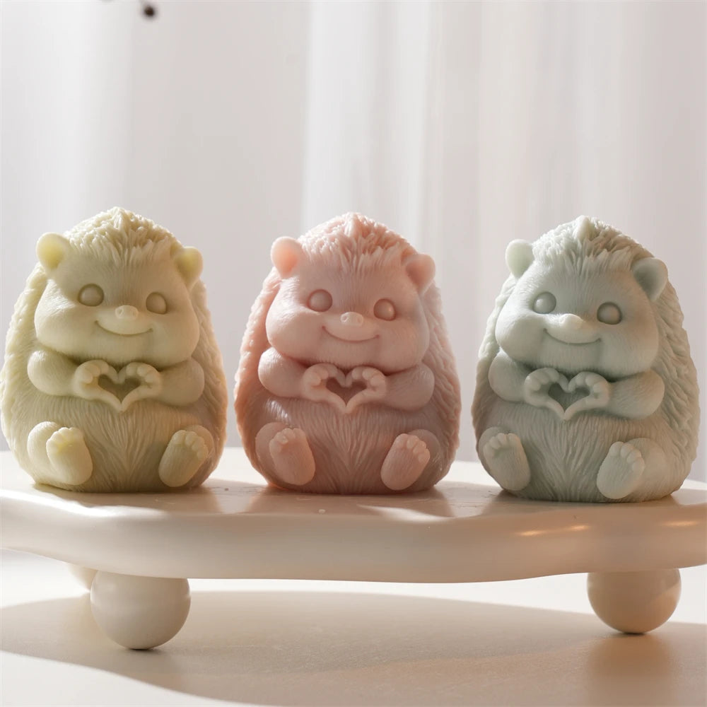 Cute Hedgehog Silicone Candle Mold