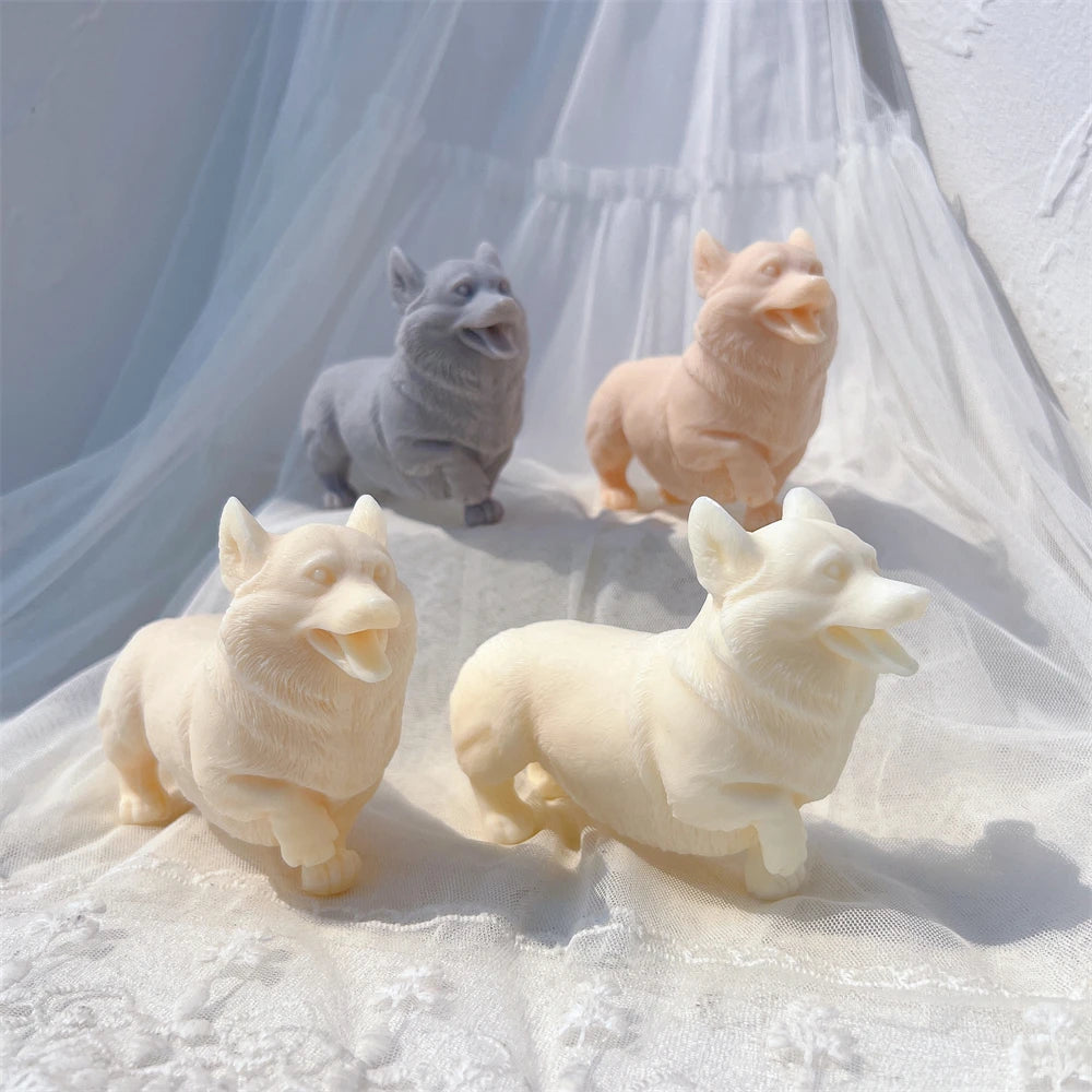 Welsh Corgi Pembroke Dog Candle Mold