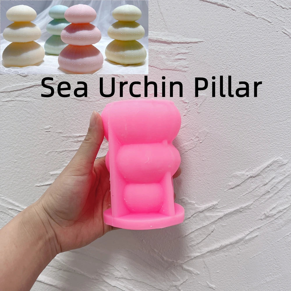 Starfish & Seashells Silicone Candle Mold – Coastal Theme Wax Mold