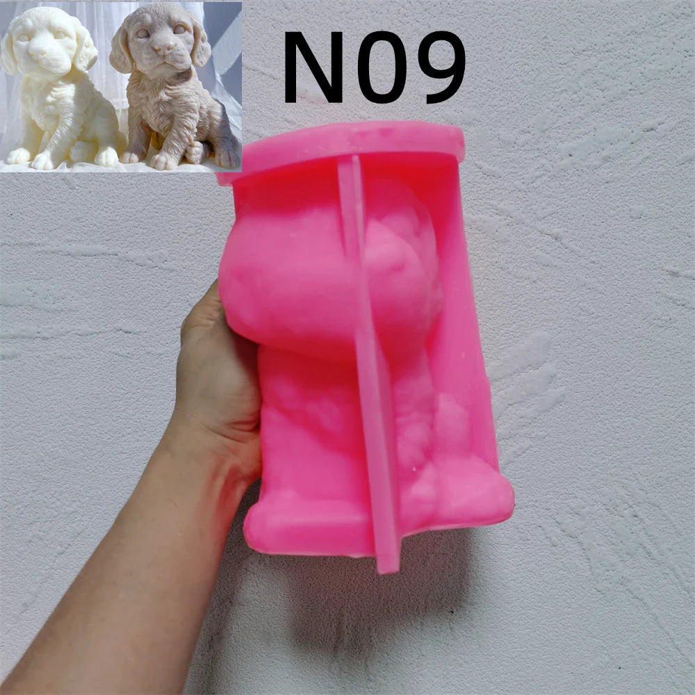Puppy Candle Molds Silicone
