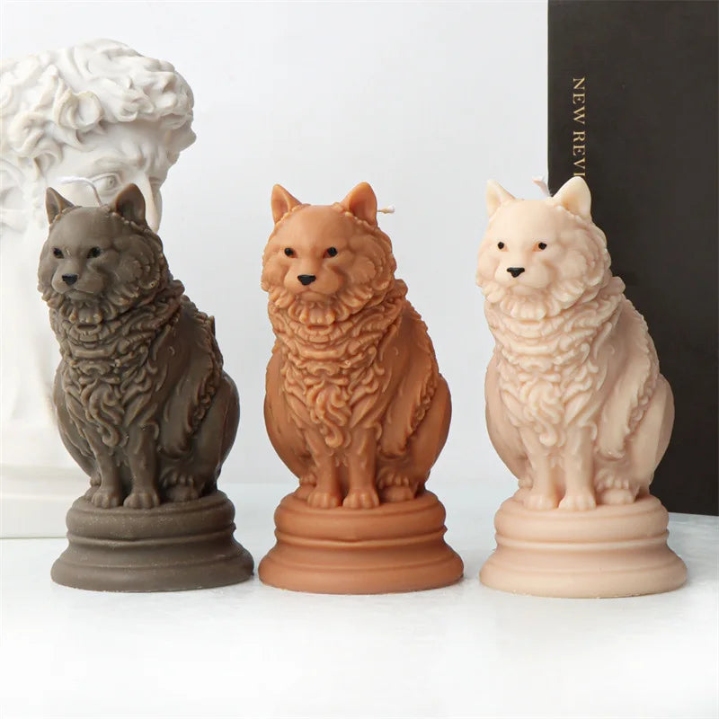 Adorable Ragdoll Cat Candle Mold