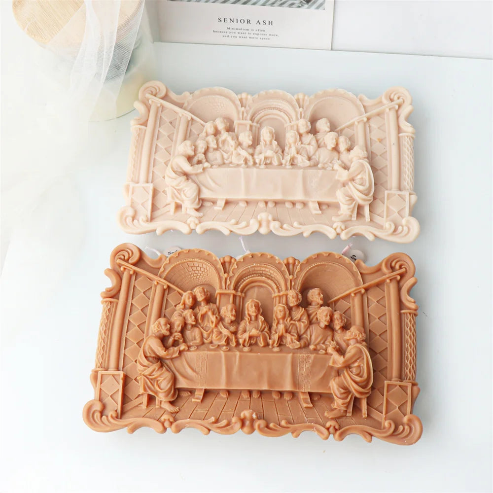 Jesus Last Supper Silicone Candle Mold